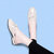 古奇天伦包头方跟拖鞋女夏季新款外穿韩版时尚中跟凉拖百搭漆皮懒人一脚蹬女鞋子8471-2(米色 36)