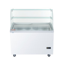 海尔（Haier）SD-369CS 卧式冰淇淋冷冻柜 商用冷冻展示柜 钢化玻璃展示冰柜