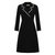 胖妹妹大码女装2021春季新款显瘦减龄西装领裙子气质连衣裙58041(黑色 5XL)