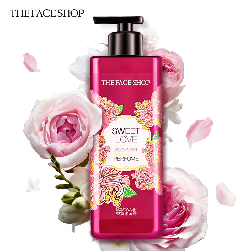 菲诗小铺甜蜜爱恋香氛沐浴露500ml沁甜花香活力洁肤持久留香