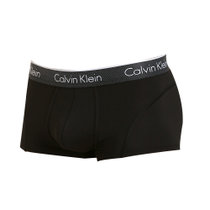 Calvin Klein卡尔文克莱恩黑色尼龙弹性纤维男士平角内裤NB1005-001XL码黑 时尚百搭