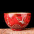凯斯唯嘉 大漆鎏金茶杯手工漆器茶具生漆黄金杯陶瓷浮雕金盏主人杯 福禄寿喜 图片(大展宏图/ 默认版本)