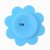 婴儿儿童餐具吸盘贴宝宝碗吸盘碗双面防滑强力硅胶防滑吸碗垫餐盘(花边蓝色)