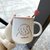 可爱卡通陶瓷杯带盖勺马克杯男女学生情侣水杯子咖啡杯情人节礼物(UC8988马克杯粉头像+)