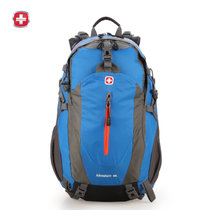 瑞士军刀瑞士十字户外男女双肩包 防泼水旅行背包大容量40L登山包HW5017(黄色)