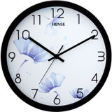汉时（Hense）挂钟钟表客厅挂钟静音挂钟12英寸挂钟挂表石英钟 HW37(冰蓝黑色12寸 其他)