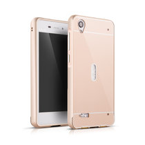 vivo y23手机壳步步高y623金属边框 vivo y23L手机套y923壳(金色)
