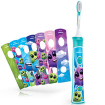 飞利浦（PHILIPS）电动牙刷HX6321 充电式儿童电动牙刷 超声波震动儿童牙刷(精灵图案)
