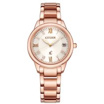 Citizen西铁城 xC系列 光动能手表不锈钢镀粉金色表带时尚优雅女表EO1232-56W