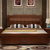 夫妻温馨实木床1.8米中式双人床家具安装休息木床双层床木纹海棠  1800mm*2000mm 箱框结构(胡桃色+加厚床板+两)