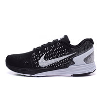 耐克新款运动鞋 LUNARGLIDE 7 登月 情侣男女运动跑步鞋 747356(黑白)