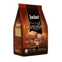 杰克Jacker方形夹心威化酥马来西亚原装进口饼干100g巧克力味
