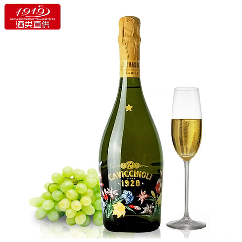 1919酒类直供 意大利之花甜型起泡葡萄酒750ml(白色(请修改) 单瓶)