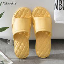 CaldiceKris（中国CK）EVA柔软无味家居室内拖鞋女款CK-TX810(黄色 39)