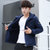 龙中龙 男士2020年新款韩版潮流上衣加绒衣服秋冬季休闲工装夹克(蓝色 XL)