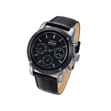 贝捷(berze)bs105 kbb潮人必备24小时日历星期三眼多机芯手表