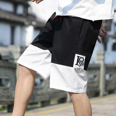 2020夏季新款男士休闲裤子男韩版潮流五分裤黑色短裤男宽松 BKL-K521(墨绿 4XL)