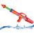 儿童玩具水枪 水枪玩具射程远宝宝沙滩戏水洗澡玩具 儿童玩具男沙滩玩具(红色（66cm）)