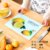 抗菌防霉钢化玻璃菜板小分类砧板水果垫板粘板厨房家用切菜板案板(黄色40*30)