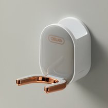 吹风机置物架免打孔卫生间浴室厕所电吹风挂架风筒放置收纳支架子(轻奢灰【可绕线设计 吹风机通用】)
