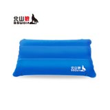 北山狼(BSWolf)户外方便枕头植绒枕头充气枕头旅行枕午睡宝吹气枕(U型蓝色升级款（送收纳包）)
