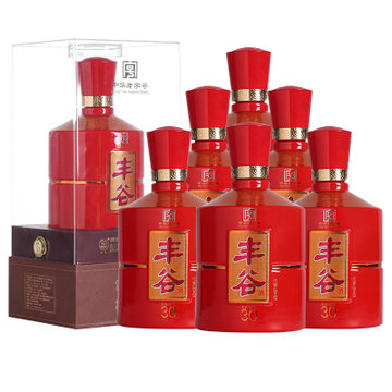 四川丰谷绵柔30浓香型白酒52度500ml*6整箱(整箱)