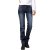 科蒂卡诺 新款韩版低腰牛仔裤女 深蓝磨白小直筒 062 蓝色 30