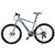 菲利普山地车自行车双碟刹27速越野赛车公路车学生变速男女式单车A8(白蓝 1)