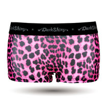 DarkShiny 超柔超细纤维 性感粉红豹纹 女式平角内裤「LOBT06+LOBT07」(花色 L)