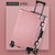 包时尚商务行李箱铝框万向轮拉杆箱批发直（5件/套）(玫瑰金 20寸)