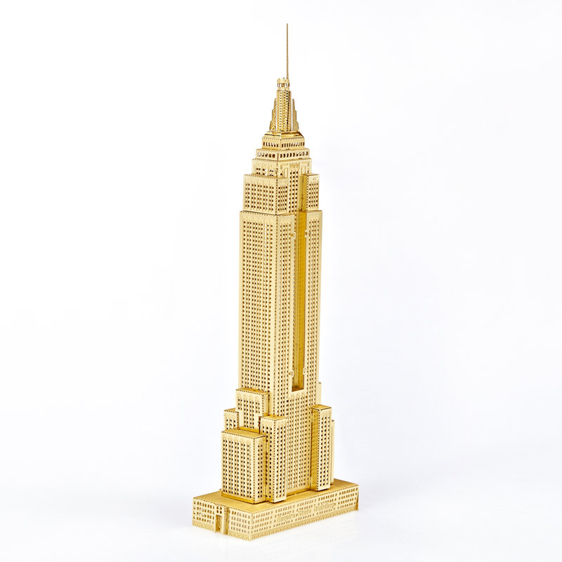 模型玩具拼酷全金属diy立体拼图模型微型3d手工模型拼装玩具帝国大厦