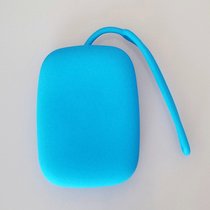 方形硅胶钥匙包 日韩糖果色钥匙收纳包 创意公交卡包证件饭卡套(天蓝色 方形钥匙包)