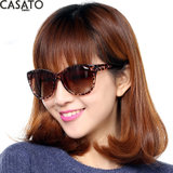卡莎度(CASATO) 女款偏光太阳镜时尚个性大框潮 防紫外线太阳镜 墨镜120031(豹纹偏光)