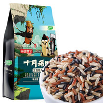 十月稻田三色糙米（黑米 红米 糙米 ）1kg 五谷杂粮 粗粮主食