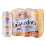 德国进口 恺撒/ Kaiserdom 白啤酒 500ml*6 (六连包)