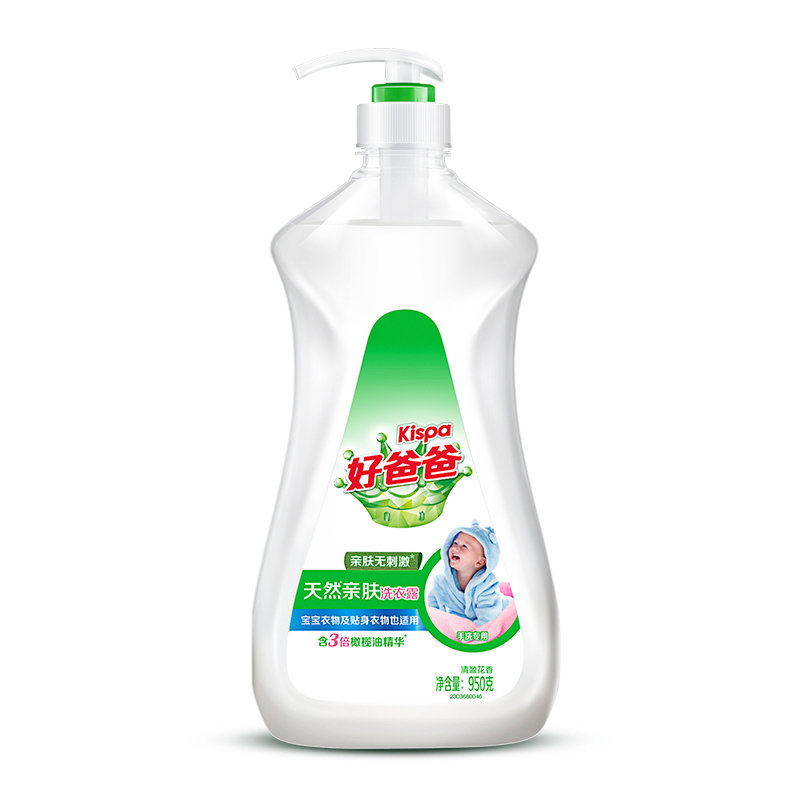 【立白居家日用图片】好爸爸洗衣液天然亲肤洗衣露婴幼儿宝宝衣物包邮