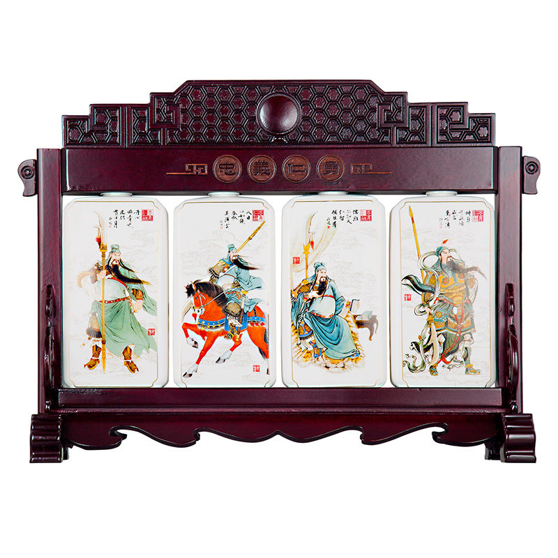 【贵州茅台白酒图片】茅台 中酒网 茅台名门忠义仁勇关公酒53度375ml*