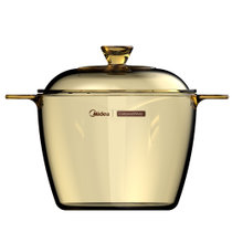 美的(midea) Corningware晶彩透明锅 MP-TB35P02 明火烹饪 透明可见 黄