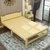 俊采云JCY-Z3实木折叠床单人床简易床单人小户型1.2米午睡床实木板床家用松木床(单位：张）(原木色)
