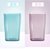 北欧简约漱口杯透明塑料牙刷杯 家用情侣刷牙杯子儿童牙缸_1650211916(蓝色+紫色)