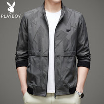 秋季外套男士2021新款韩版立领青年薄款休闲夹克  WLXF21A55(PB-WLXF21A55灰色 175)