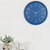 汉时（Hense）现代简约自动校时装饰挂钟客厅卧室时尚静音石英时钟HW195(蓝色-电波机芯)