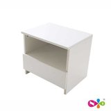 恩嘉依 白色床头柜 简约时尚现代木质小型 抽拉式 小型 卧室家具