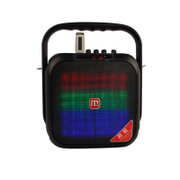 万利达(malata) C5 M+9002 拉杆音箱户外插卡U盘蓝牙音响重低音LED彩灯 彩虹系列(黑色)