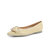森达2021秋季新款商场同款珍珠尖头气质平底女单鞋3WE01CQ1(黄色 36)