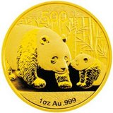 中国金币 2011年熊猫金银币1盎司金
