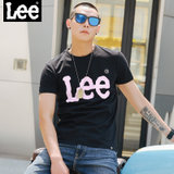 Lee男士圆领短袖T恤L300702LQK11(黑色 XL)