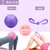 迷你25cm瑜伽小球普拉提球孕妇盆底肌辅助工具用品瑞士艺术体操球(绛紫色-产后修复2件套（25cm小球+夹腿器） 更多瑜伽球尺寸)