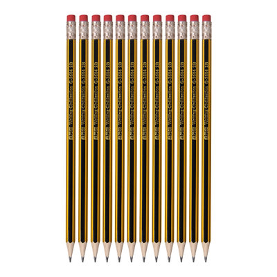 金万年G-2604带橡皮木铅笔 2B 12支装