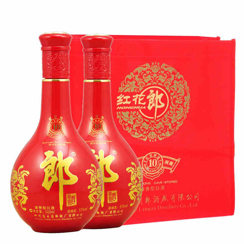 白酒紅花郎酒十(10)53度500ml*2瓶裝 送手提袋返回商品頁 >